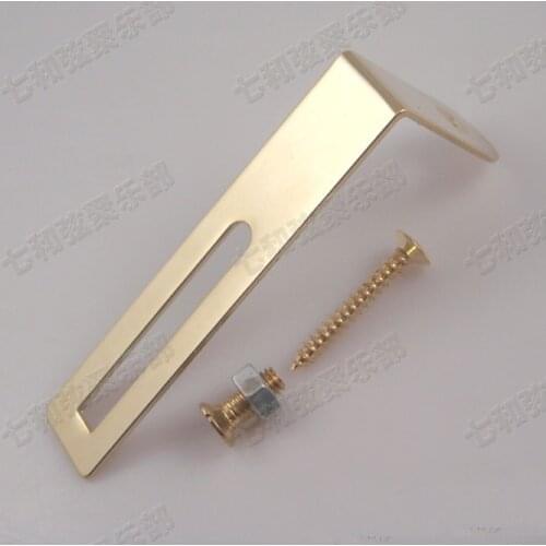 2 Pcs Gold Guitar Pickguard Mounting Support Bracket and screws For Electric Guitar