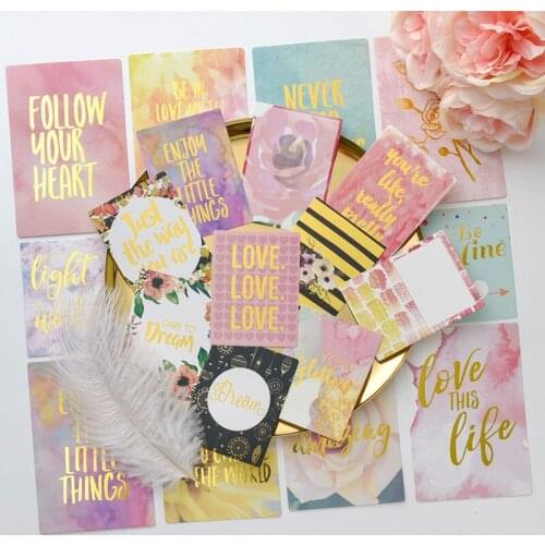 20Pcs Acid Free Colorful Paper Pocket Cards for Scrapbooking DIY Projects/Photo Album/Card Making Crafts