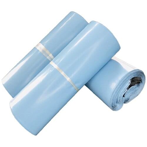 50Pcs Plastic Courier Bag Blue Poly Mailer Self Sealing Adhesive Shipping Bags Thicken Mailing Envelope Clothes Packaging Bag