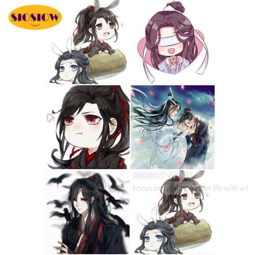 5d Diy Diamond Painting mo dao Zu Shi Q Edition Cross Stitch Kits 3D Diamond Mosaic Embroidery Full Square Home Decor Girls Room