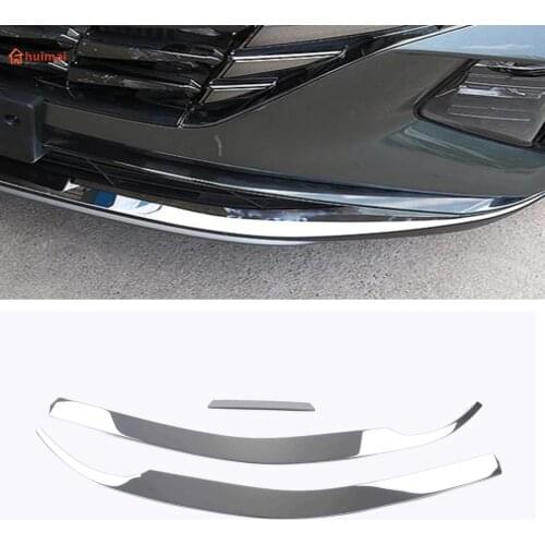 Car Front Bottom Bumper Molding Racing Grill Trim Cover Garnish Sticker Styling Strips Accessories For Hyundai Tucson 2021