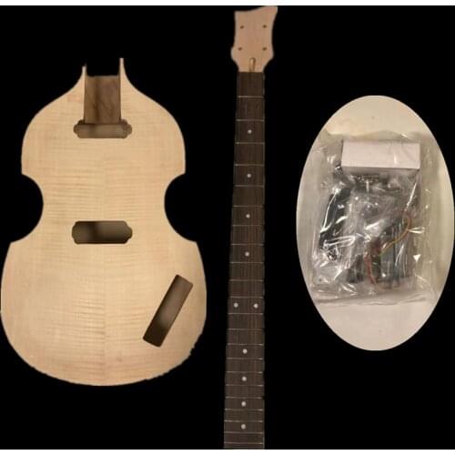 BBT 2 Dual-coil Pickups Unfinished DIY Electric Bass 2 volume controls #11