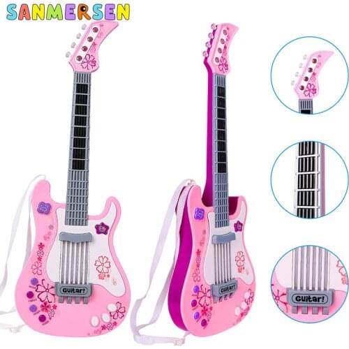 Childrens Musical Guitar Instruments Toys Party Guitar with Vibrant Sounds Gifts for Kids Age 2-7 Music Montessori Toys Gifts
