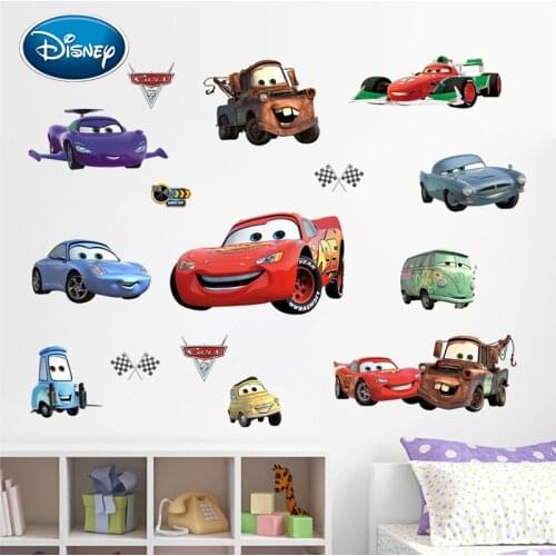 Disney Cars Sticker Kids Room Bedroom Sticker Waterproof Removable Environmental Sticker
