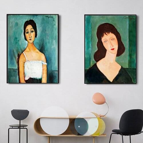 Classic Amedeo Modigliani Picasso Artwork Collection Abstract Canvas Print Painting Poster Wall Pictures Living Room Home Décor