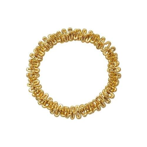 Trendy Stainless Steel Twist Finger Ring For Women Waterproof Metal Gold 18 K Round Ring Bijoux Femme Accessories Girls Gift