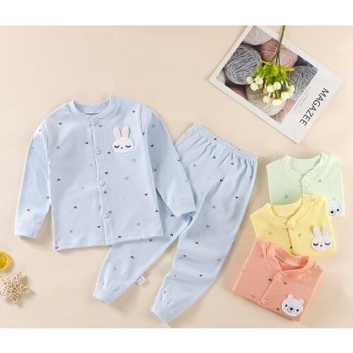 2020 Pure Cotton Children Underwear Sets of Spring and Autumn Men and Women Children Thermal Underwear Infants