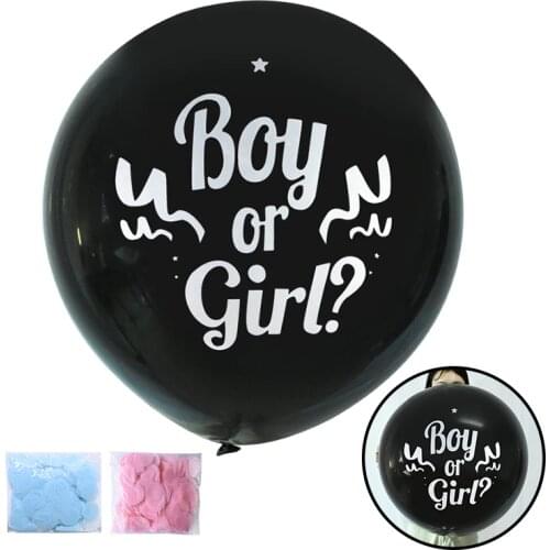 36inch Boy or Girl Baby Shower Latex Balloon Gender Reveal Confetti Kids Birthday Party Baby Shower Decoration Balloons