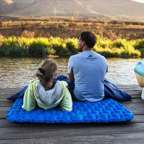 Lightweight Moisture-proof Air Mattress Nylon TPU Sleeping Pad Inflatable Mattress Camping Mat For 2Person NH19Z055-P
