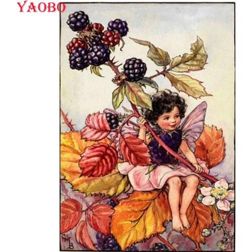 Cartoon Butterfly Fairy Flower Diamond Painting 5D Art Cross Stitch Diamond Embroidery Home Decor Mosaic Pictures Pastes