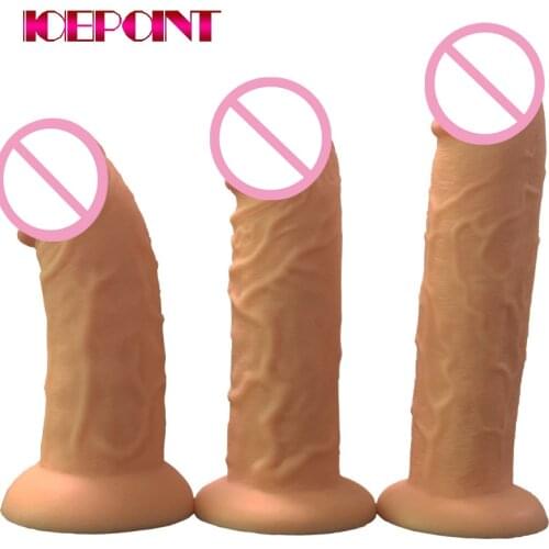 28*6cm Soft Dildo Realistic Anal Dildo Penis Suction Cup Male Dick Female Masturbation Erotic Toy for Adult Lesbian Sex Products