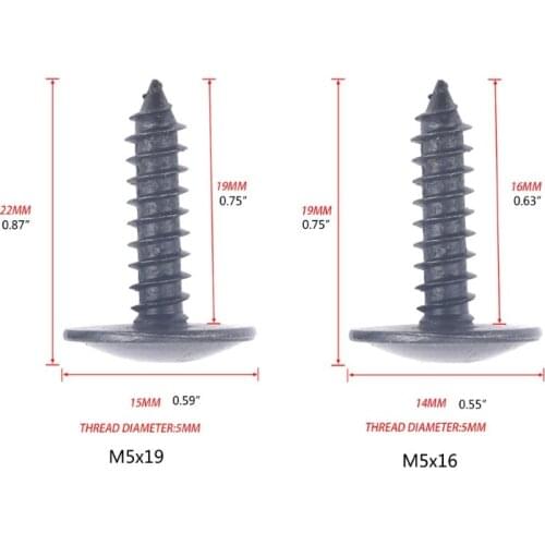 A0NE Self Tapping Screws Assortment Set Torx Truss Head Drilling Assortment Kit 50Pcs N90775001 N90648702 for audi-Q8 R8 Q7