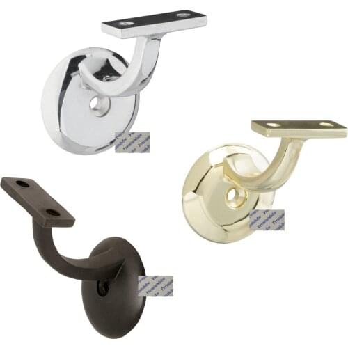 2Pcs Zinc Alloy Wall Mount Handrail L Bracket Matte Black White Rose Gold Red Bronze