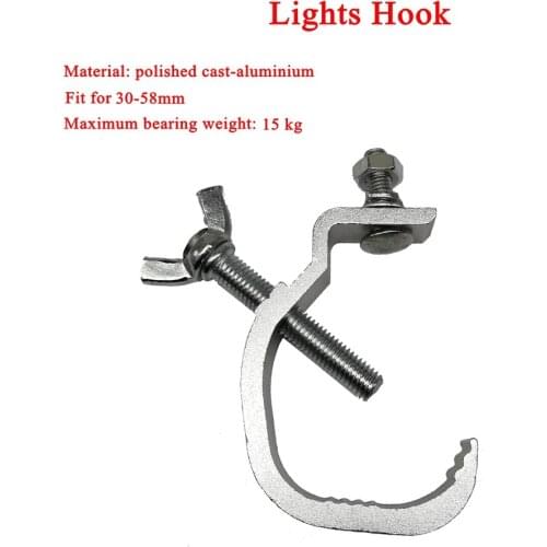 Dj Equipment Hanging Stage Light Hook For Max 15kg Moving Head Beam Light Clamp Aluminium Stage Truss Clamp Disco Dj Nightclub