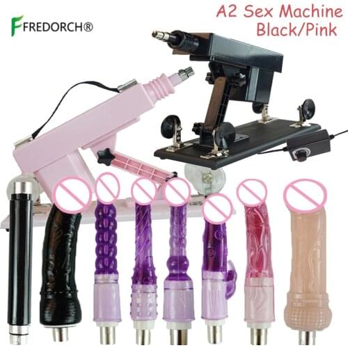 FREDORCH Fuckmachine Store Sex Machine With 8 Dildo Attachments for Women Female Masturbation Pumping Gun Masturbator Anal Plug
