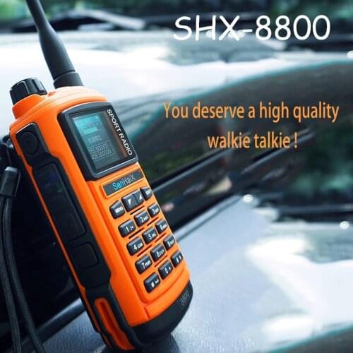 SenHaiX GP8800 SHX GP 8800 Ham Two Way Sport Radio Portable Walkie Talkie U/VHF Dual Band PTT Bluetooth Waterproof Transceiver