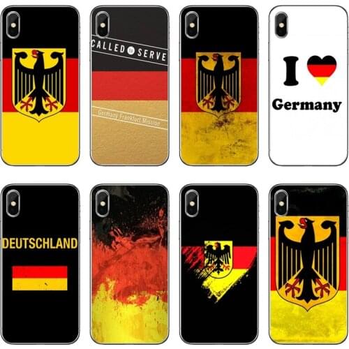 Love Germany Flag Eagle Silicone Phone Case For Huawei P30 P20 Pro P10 P9 P8 Lite Y5 Y6 Y7 Y9 Prime P Smart Plus 2018 2019