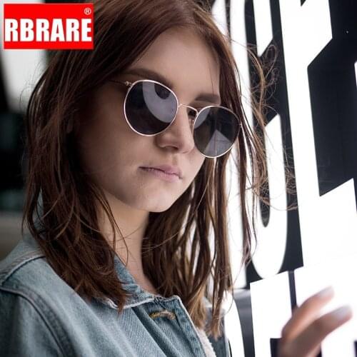 RBRARE Rave Festival Round Alloy Sunglasses Women Small Frame Metal Mens Sunglasses Brand Designer Sun Glasses Vintage Oculos