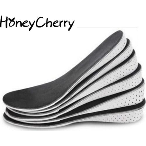 Shoes Pad Height Increasing Insoles Men and women EVA Breathable Comfortable Insoles Shoe Accessories Black Color size 35-43