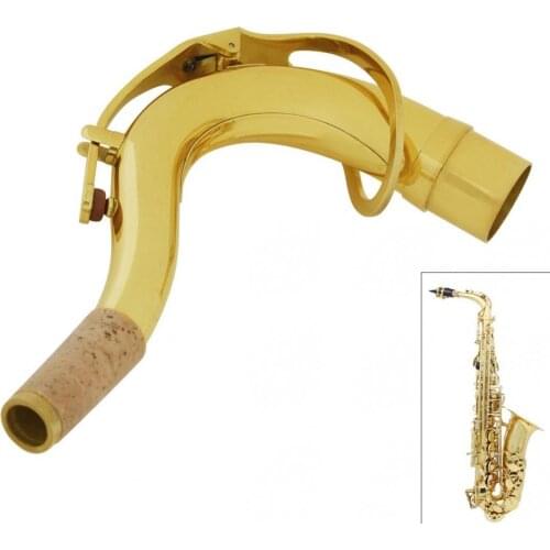 Tenor Saxophone Neck Repair Parts Tube Diameter 27.8mm Gold Plated Brass