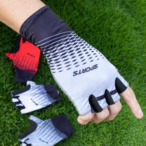 Cycling Gloves Sports Gloves Outdoor Riding Lightweight Breathable Shockproof Gloves Men Half Finger Gloves Mtb Bicycle Gloves