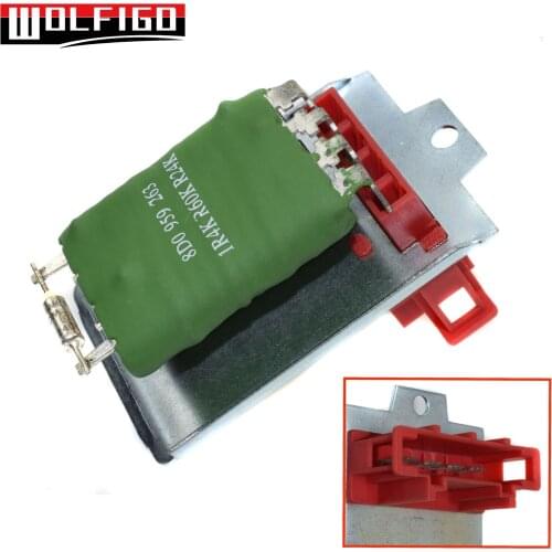 WOLFIGO New For Audi A4 B5 1995-2001 VW PASSAT B5 1997-2005 SKODA SUPERB 2002-2008 Blower Motor Resistor 8D0959263,9ML351303261