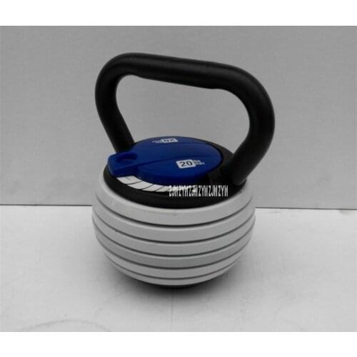 YEJ-002 20 Pounds Cast Iron Kettle Bell Adjustable Weight Competitive Kettlebell Exercise Body Shaping Indoor Fitness Equipment