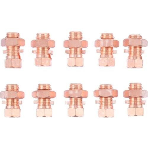 10pcs Practical Grounding Split Bolt Superior Strength Split Bolt Connector
