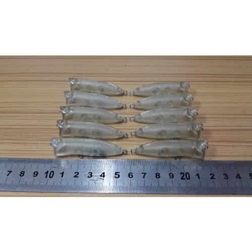 10pcs Unpainted Crankbait Fishing Lure Body 2 Inch 1/6 OZ Blank lures JS#1S9