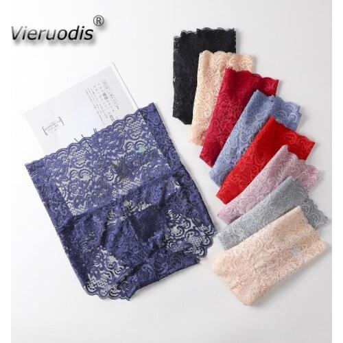 3 PCS/LOT Floral Lace Panties Sexy Underwear for Women High Waist Pantys Lingerie Female Seamless Plus Size Briefs Underpants