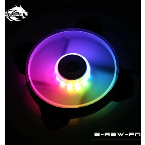Bykski pc 12cm cooling Fans,PC Clean Aperture,LED RBW 5V for computer water cooler Radiators B-RBW-FN