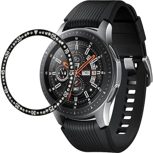Bezel Cover for Samsung Gear S3 46mm Fashion Metal-set Diamond Bezel for Samsung Galaxy Watch 42mm 46 mm Watch Accessories