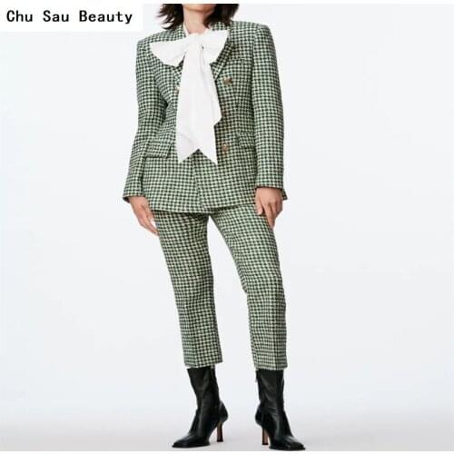 Женские модные брючные костюмы Chu Sau beauty China At AliExpress