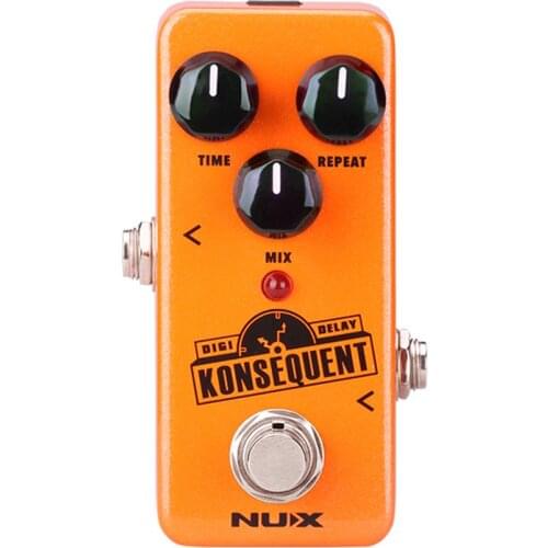 NUX Konsequent Digital Delay Electric Guitar Effect Pedal Re-defined Dotted 8 Simple Delay Modes Analog Processor Stompbox NDD-2