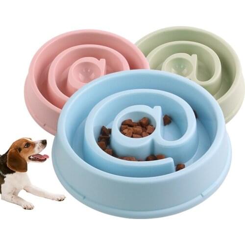 Pet Dog Feeding Food Bowl Portable Pet Feeder Puppy Eat Slow Dog Bowl Dishes Bowel Prevent Obesity Travel Dogs Food Bowls