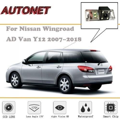 AUTONET Rear View camera For Nissan Wingroad/AD Van Y12 2007~2018/Night Vision/Reverse Camera/Backup Camera/license plate camera