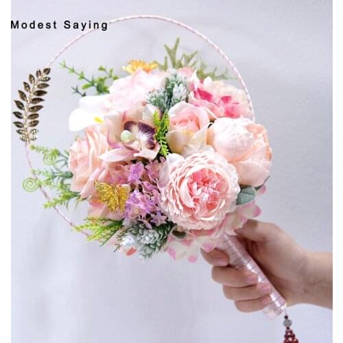 Modest Saying Wedding Bouquets For Brides