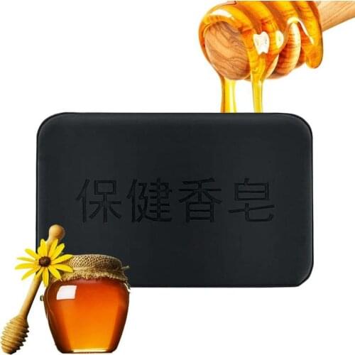 -New Activated Charcoal Crystals Handmade Soap Face Skin Whitening Soap for Remove Blackhead and Oil Control Washing