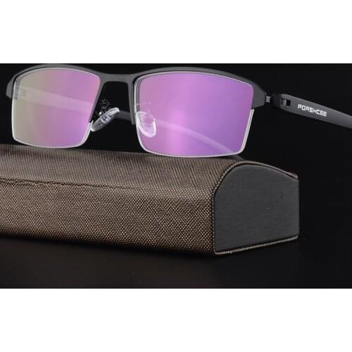 Prescription Glasses High Grade Metal Eyeglass Frame Super Light Half Frame Eyeglass Frame Comfortable Male Mirror Vision Frame