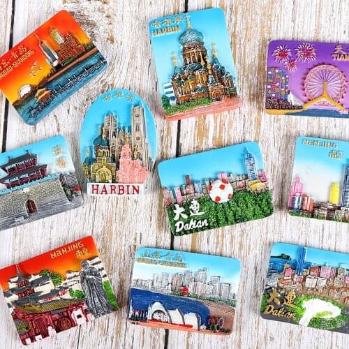 Wholesale 10PCS China Tourism City Souvenir Magnetic Fridge Magnet