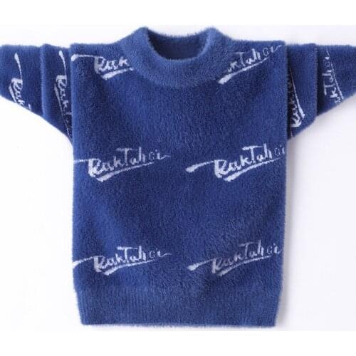 2021Autumn winter teenage Boys Girls Knitted pullover toddler boys warm Sweater Kids Spring clothes Wear 2 3 4 6 8 10 12 years