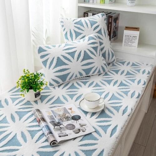Plush float window mat window sill mat Four Seasons General Nordic style bedroom sponge cushion net tatami made to order