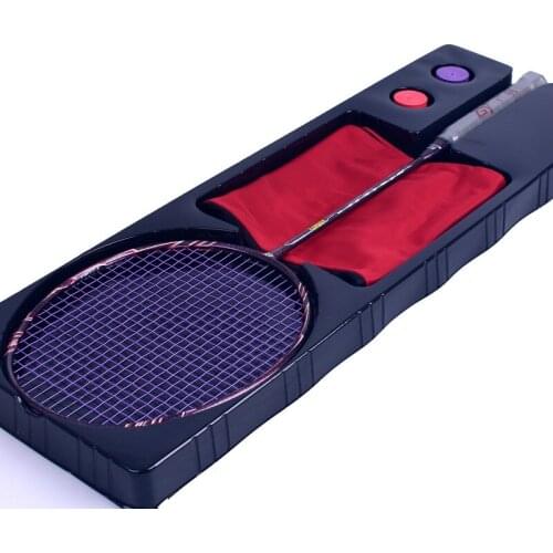 Professional Max 35 lbs 4U Badminton Racket Strung Full Carbon Fiber Racket Offensive type Single Racquet With String