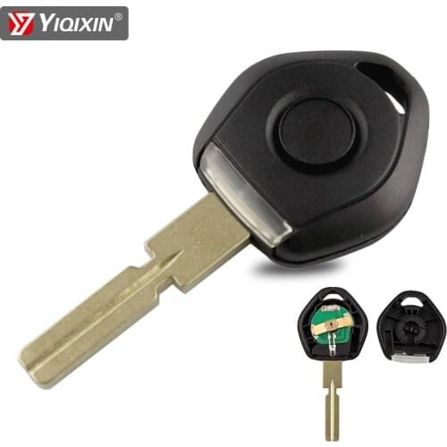 YIQIXIN Remote Car Key Shell Replacement Old Style For BMW 3 5 7 Z3 E36 E34 E38 With LED Light Transponder Key Case HU58 Blade