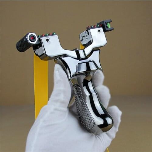 High Power Rotatable High Precision Infrared Slingshot Flat Rubber Band Resin Shooting Hunting Shooting Slingshot