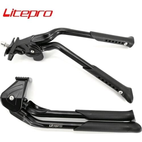 Litepro Double Kickstand 16-18-20" 406 451 26-27.5" MTB City Folding Bike Stand Aluminum Alloy