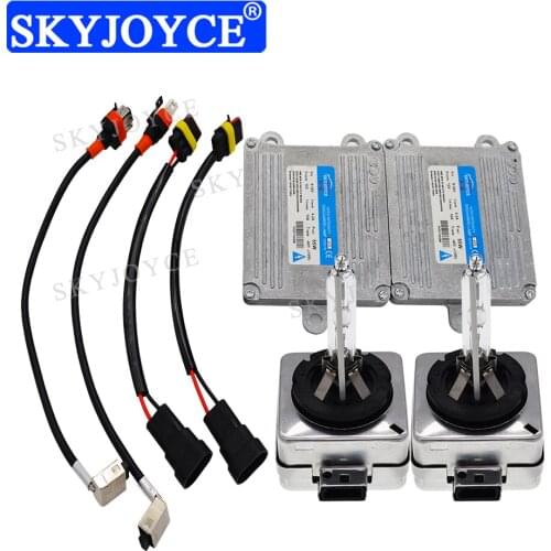 SKYJOYCE High Quality 12V 55W D1S HID AUTO Kit Fast Bright Original D1S HID light Bulb 4300K 6000K 8000K 55W D1S HID Ballast kit