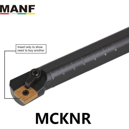 MANF Lathe Tools 25mm S20R-MCKNR12 Internal Turning Cutting Toolholders CNC Lathe Cutter Bar Clamped Hole Machining Boring Tool