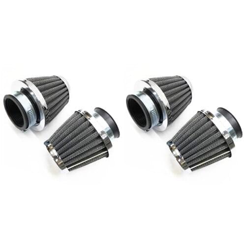 Universal 4 x 40mm Air Filters Cleaner Metrics Crusier Bikes ATV Chopper Dirt Bike Motorcycle Accessories Parts