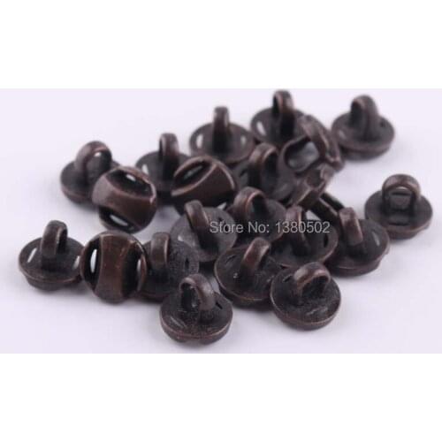 20PCS/lot 8mm mini small size Vintage Copper Color Metal Buttons sewing Accessories